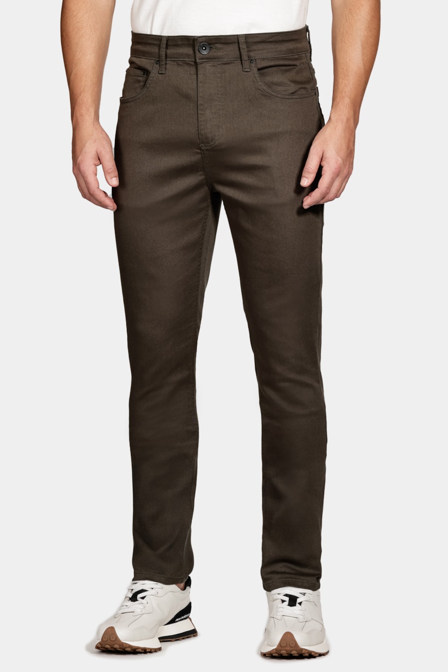 Calça Color Five Pockets Skinny Power Verde Militar — foto 1 de 6