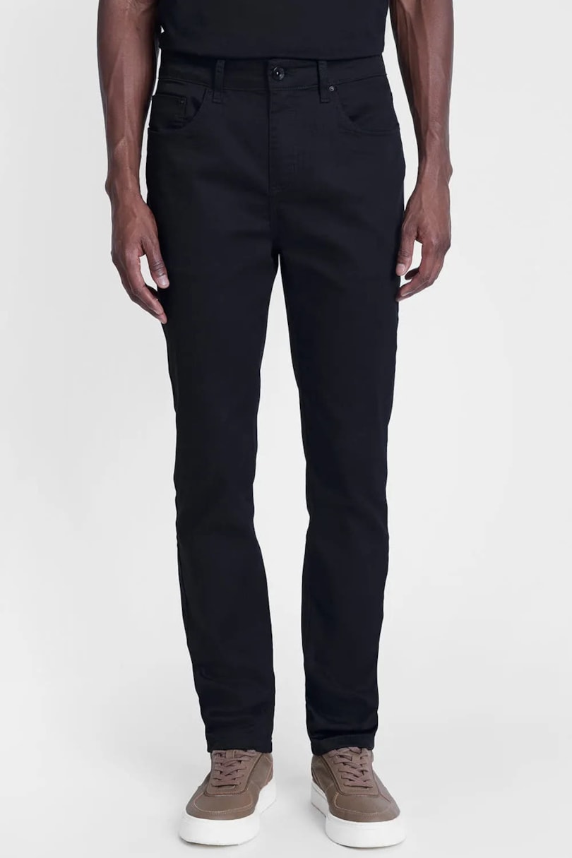 Calça Color Five Pockets Skinny Preto