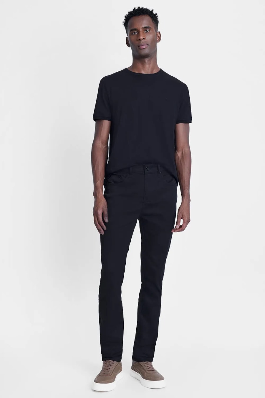 Calça Color Five Pockets Skinny Preto — foto 2 de 5