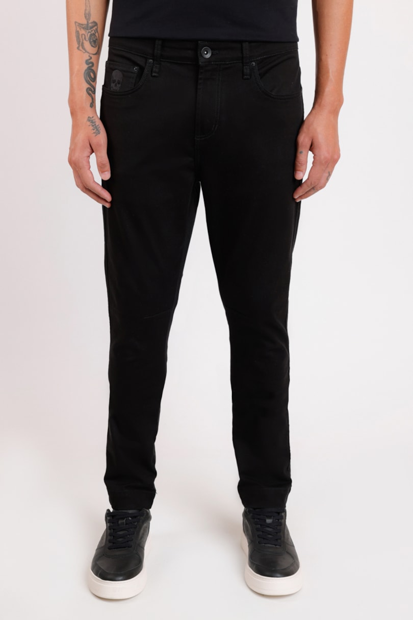 Calça Color Skinny Colab Alexandre Herchcovitch Preto