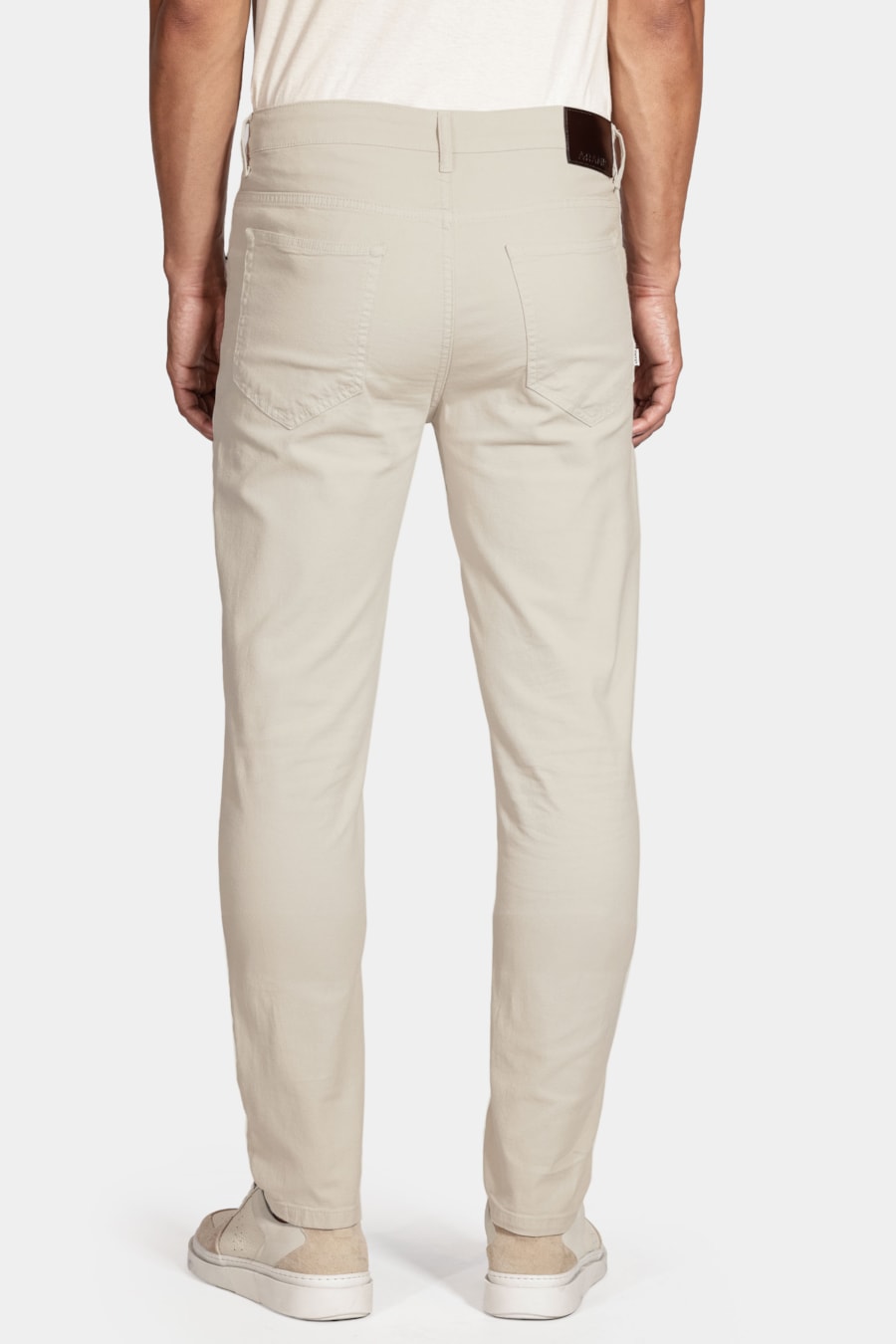 Calça Color Slim Canvas Areia — foto 5 de 5