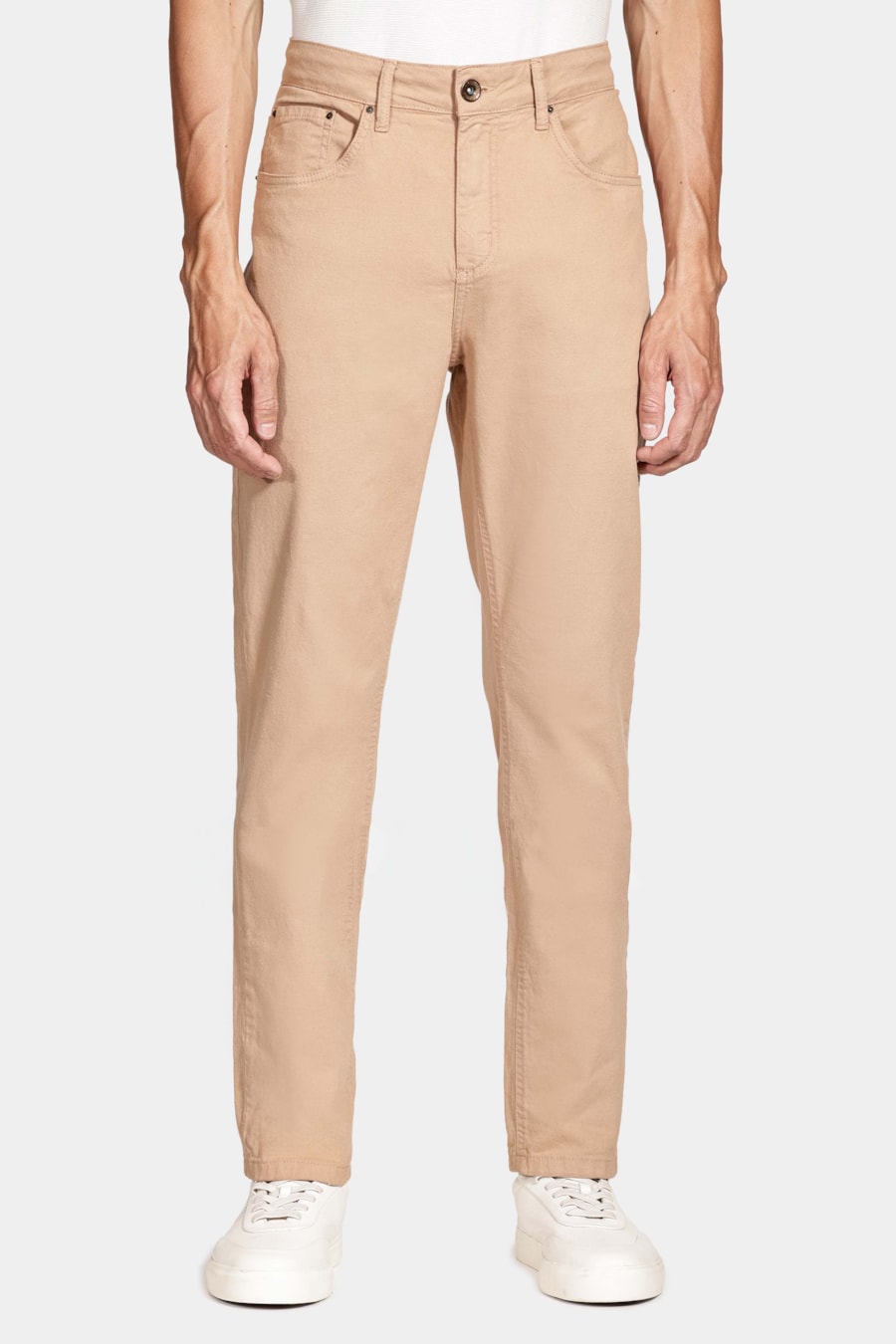 Calça Color Slim Canvas Caramelo — foto 1 de 5
