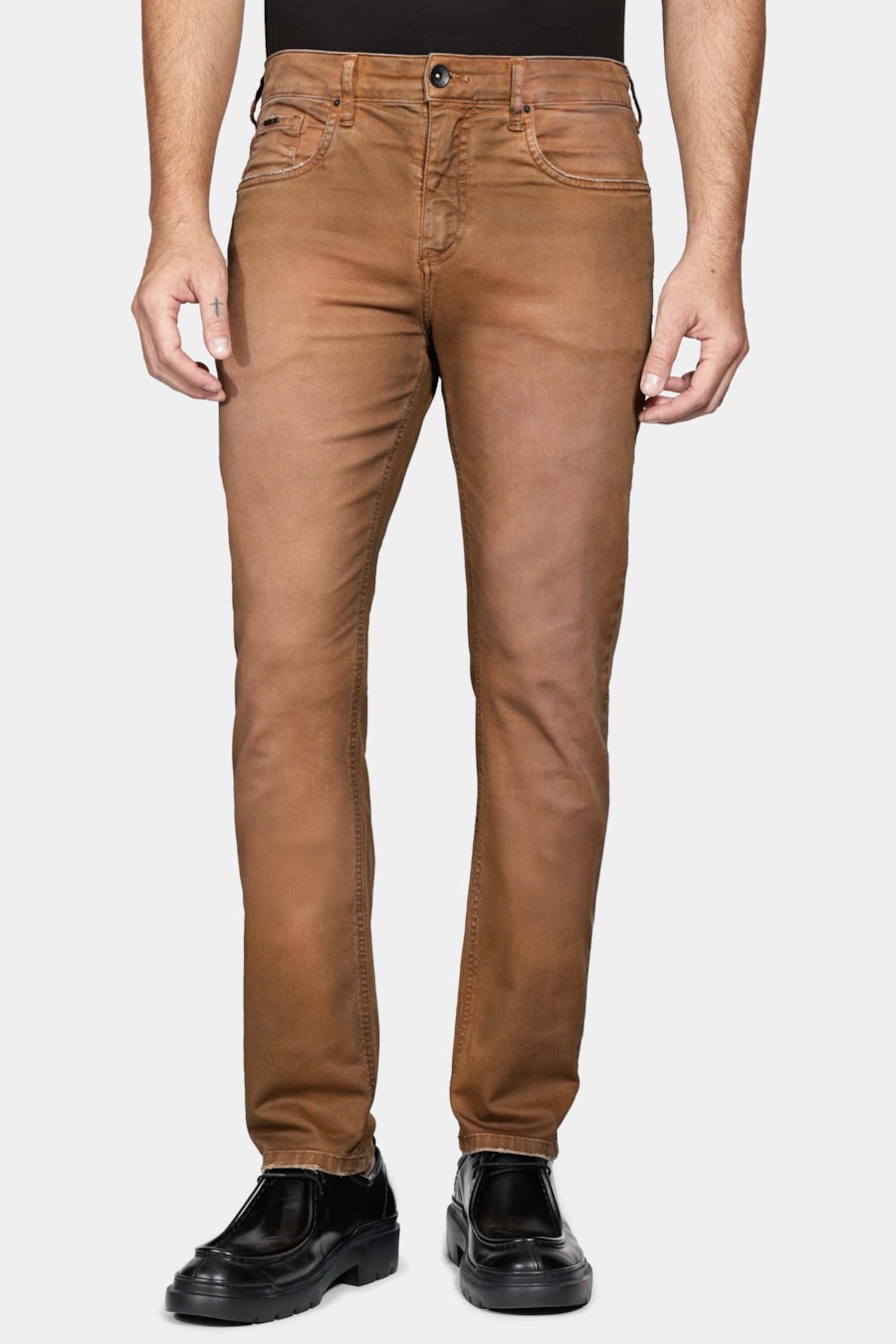 Calça Color Slim Lavada Caramelo — foto 1 de 6