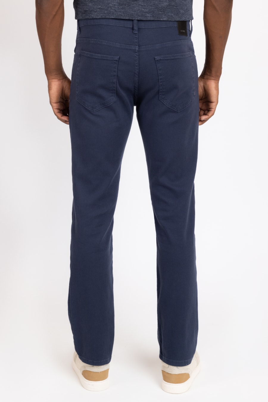 Calça Color Slim Tinturada Básica Marinho — foto 3 de 3