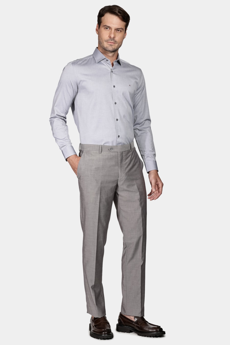 Calça de Alfaiataria Cinza — foto 2 de 6