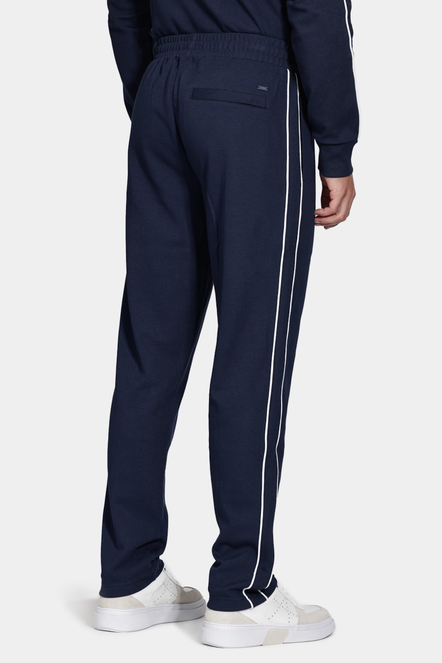 Calça de Moletom de Textura Piquet Navy — foto 5 de 6