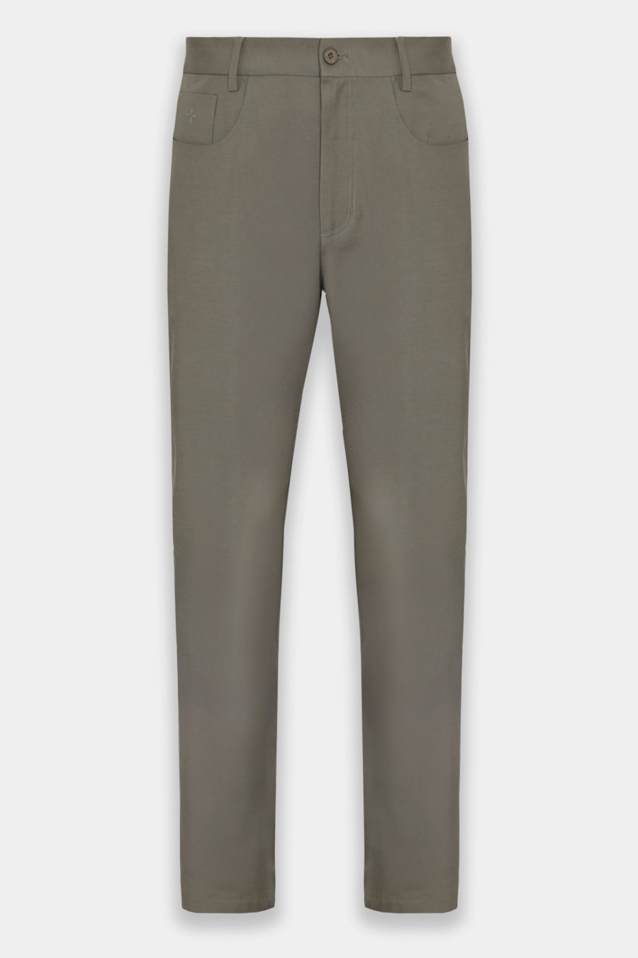 Calça Five Pockets Bonded Verde Sálvia — foto 6 de 6