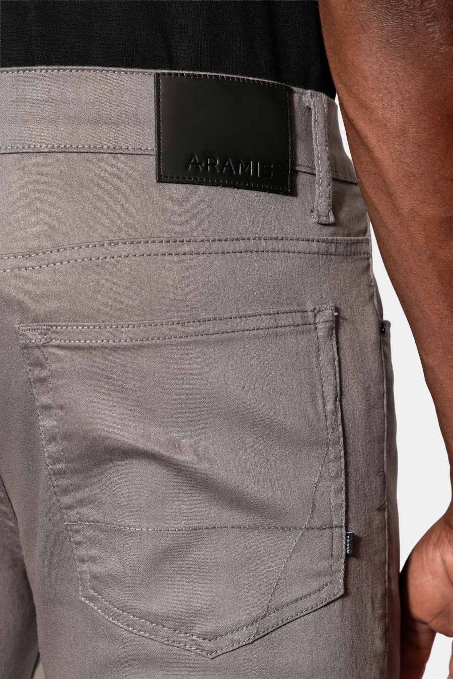 Calça Five Pockets Skinny Power Color Cinza — foto 4 de 6
