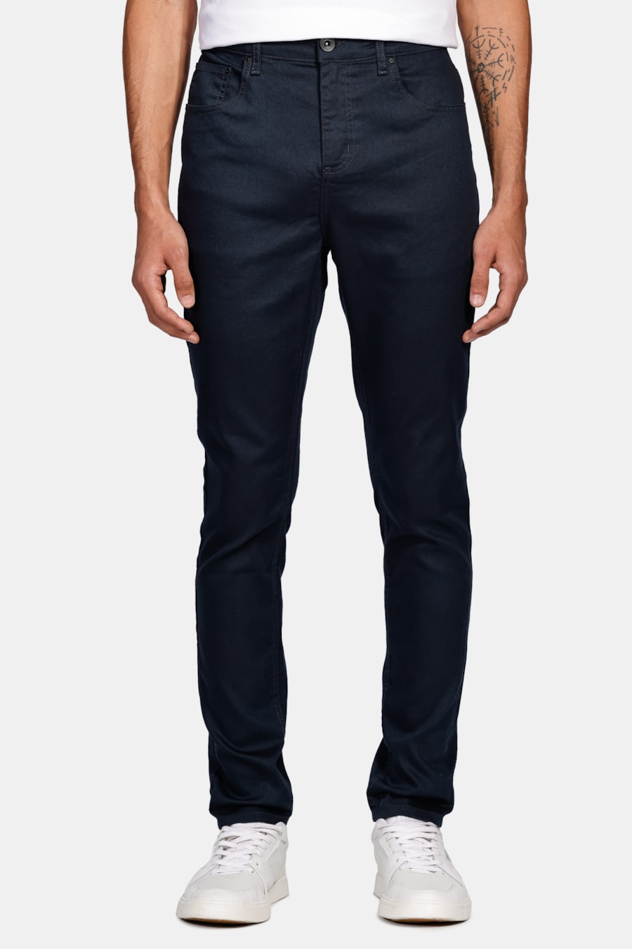 Calça Five Pockets Skinny Power Color Marinho — foto 1 de 6