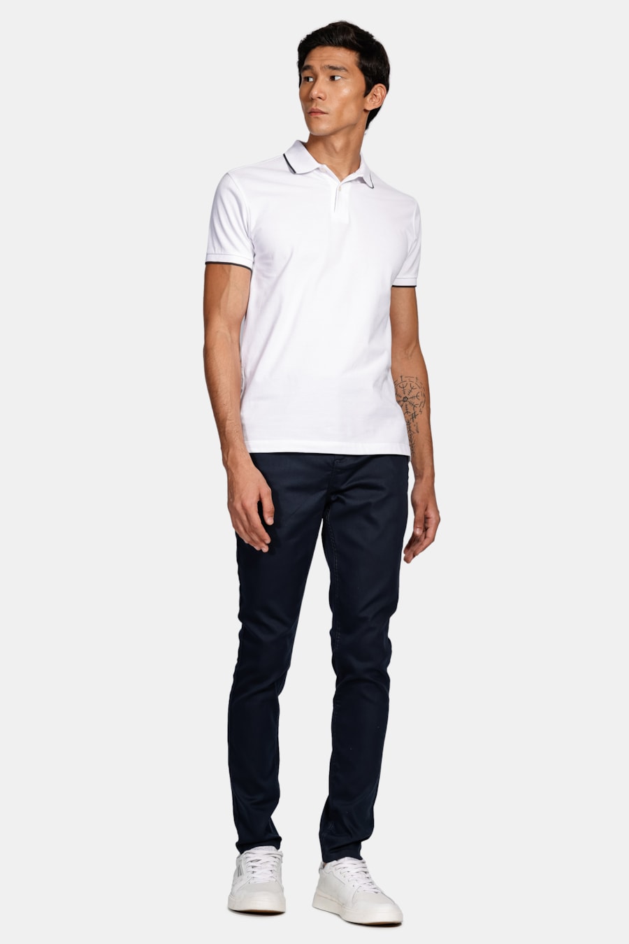 Calça Five Pockets Skinny Power Color Marinho — foto 2 de 6