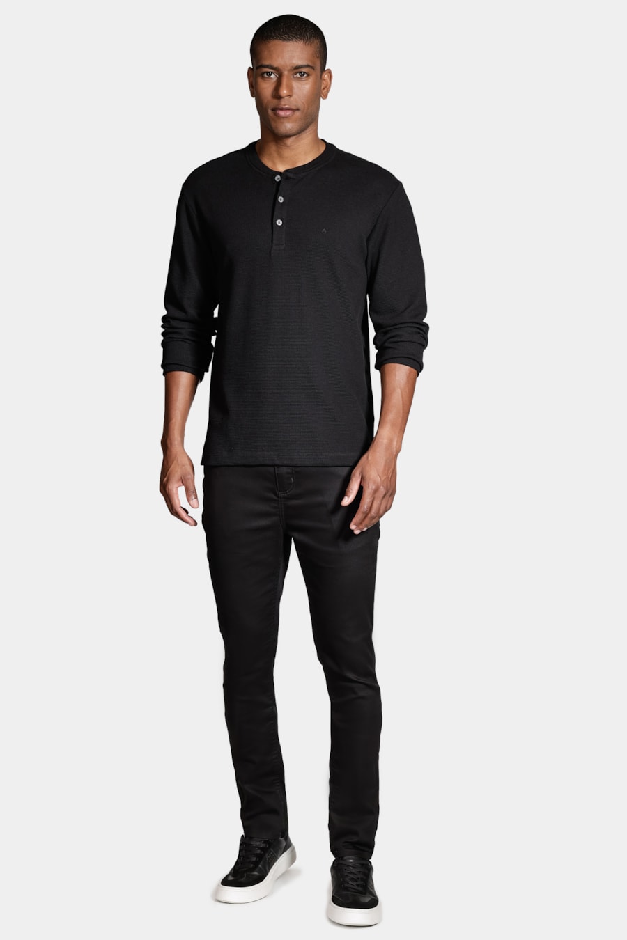 Calça Five Pockets Skinny Power Color Preto — foto 2 de 6