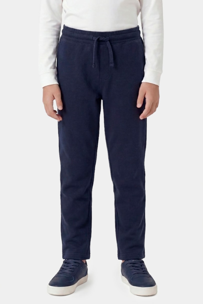 Calça Infantil Moletom Com Bolso Marinho