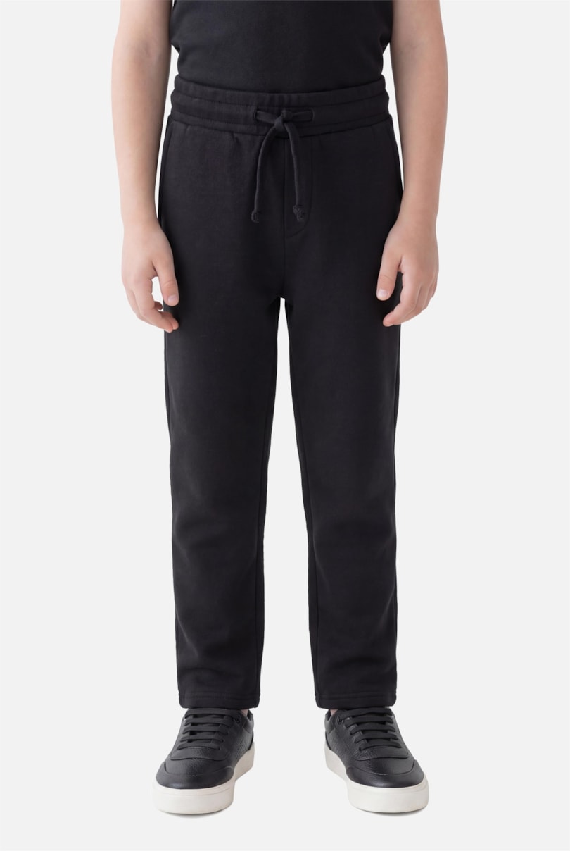 Calça Infantil Moletom Com Bolso Preto