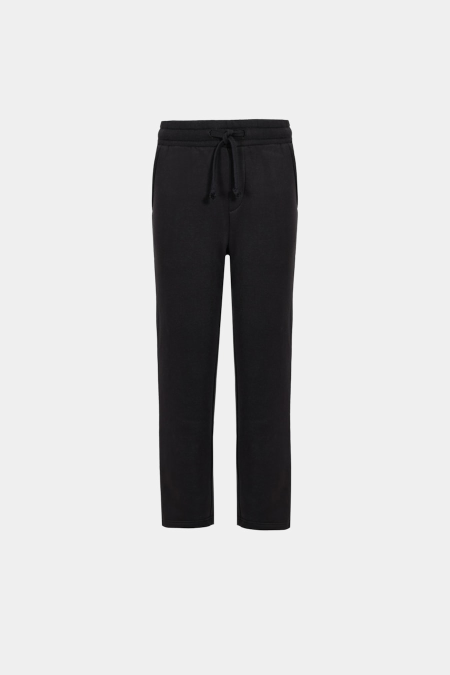 Calça Infantil Moletom Com Bolso Preto — foto 3 de 4