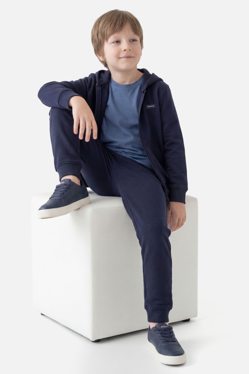 Calça Infantil Moletom Jogger Sweatpants Navy