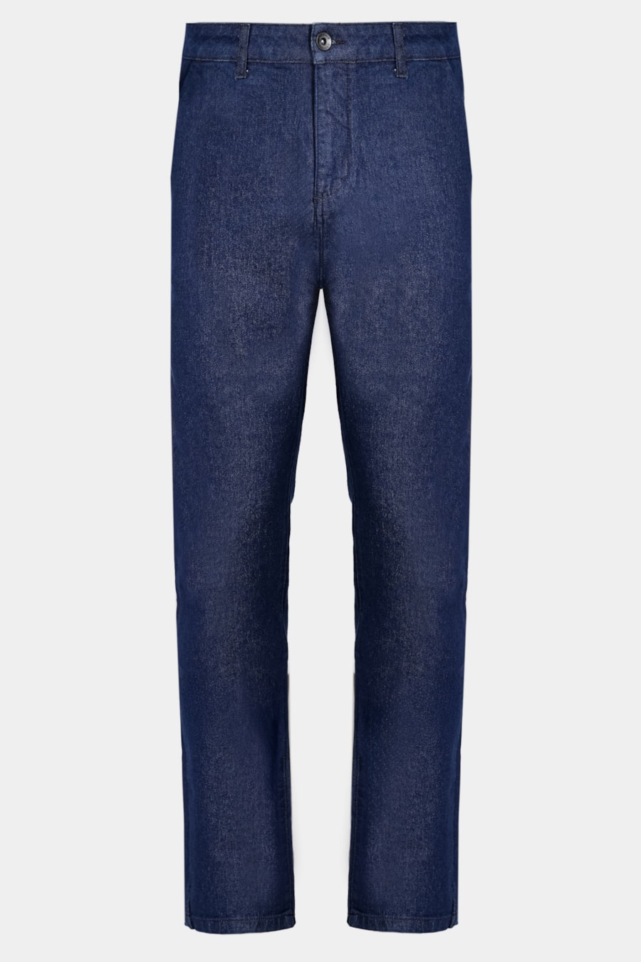 Calça Jeans Chino Slim Raw Azul Escuro — foto 6 de 6