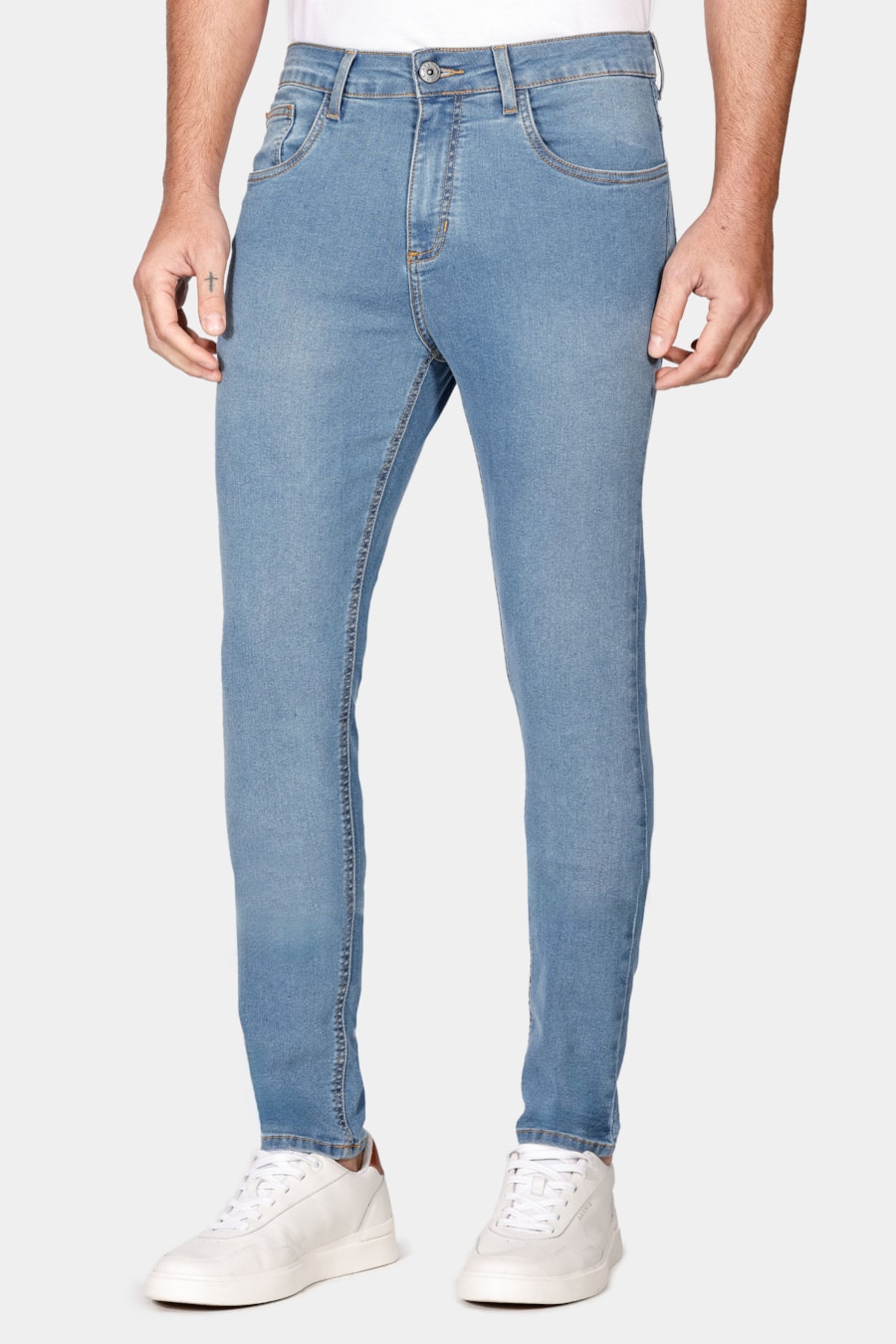Calça Jeans Corte Skinny Azul — foto 1 de 5