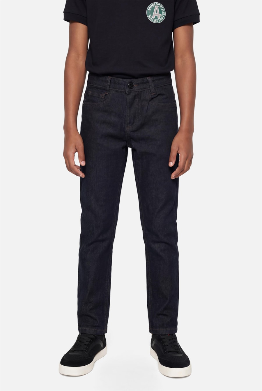 Calça Jeans Infantil Amaciada Azul Escuro — foto 1 de 4