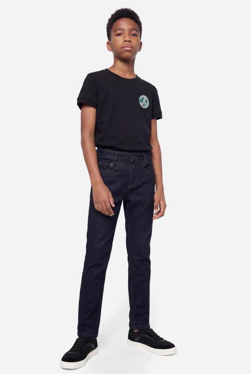 Calça Jeans Infantil Amaciada Azul Escuro