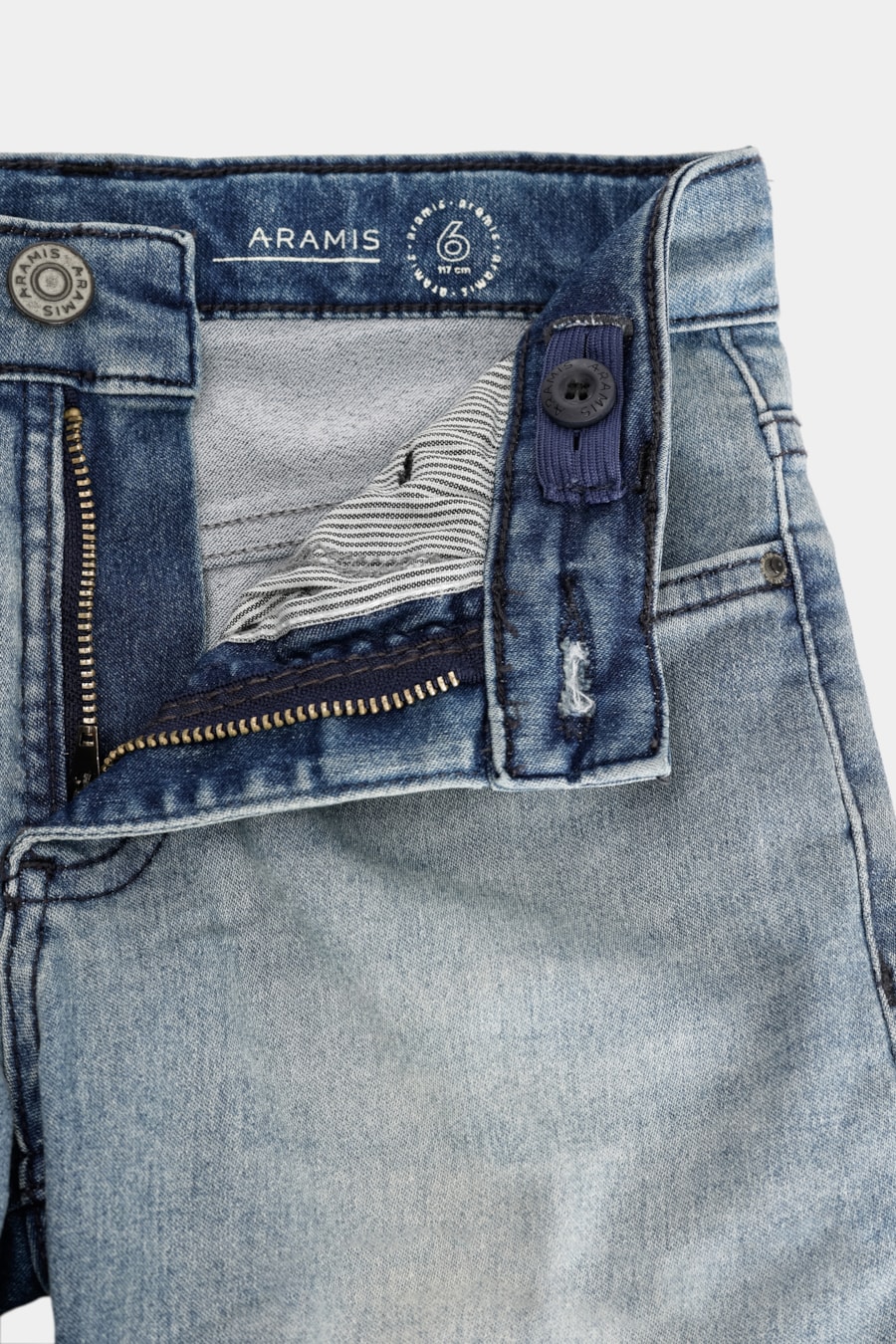 Calça Jeans Infantil Blue Delave Azul Claro — foto 4 de 4