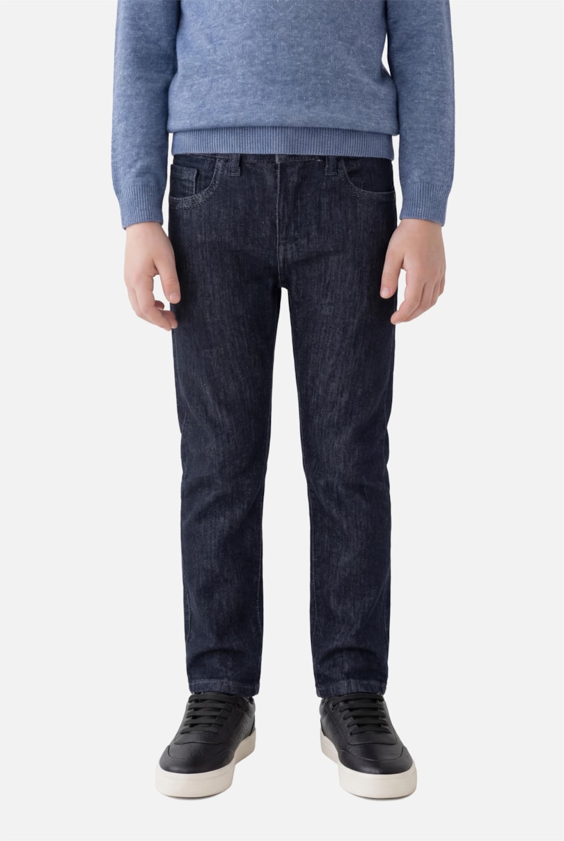 Calça Jeans Infantil Blue Flex And Dry Azul Escuro