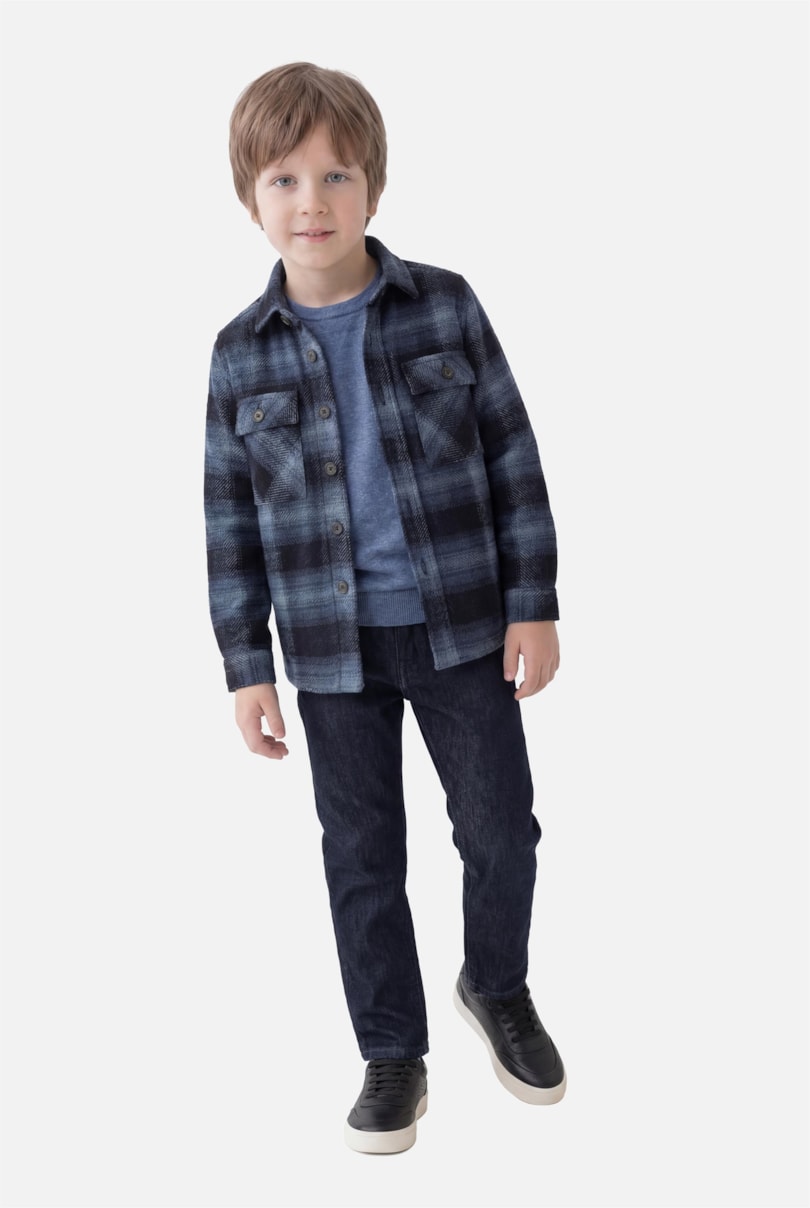 Calça Jeans Infantil Blue Flex And Dry Azul Escuro