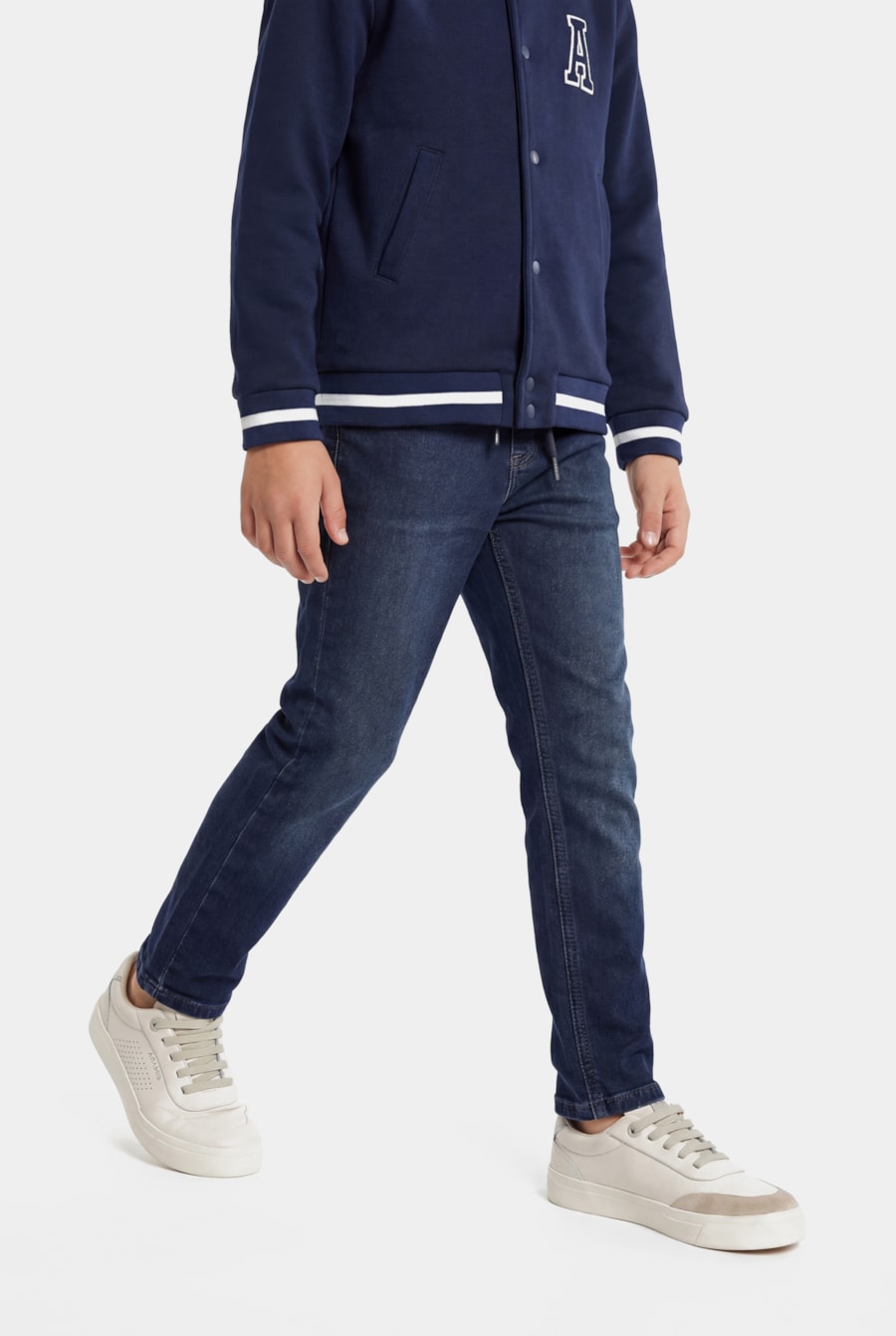 Calça Jeans Infantil Confort Azul Escuro — foto 1 de 6
