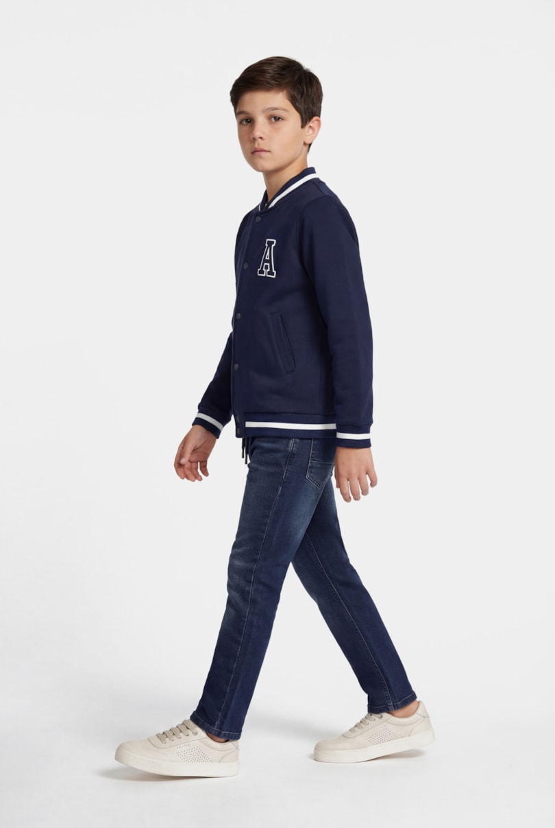 Calça Jeans Infantil Confort Azul Escuro