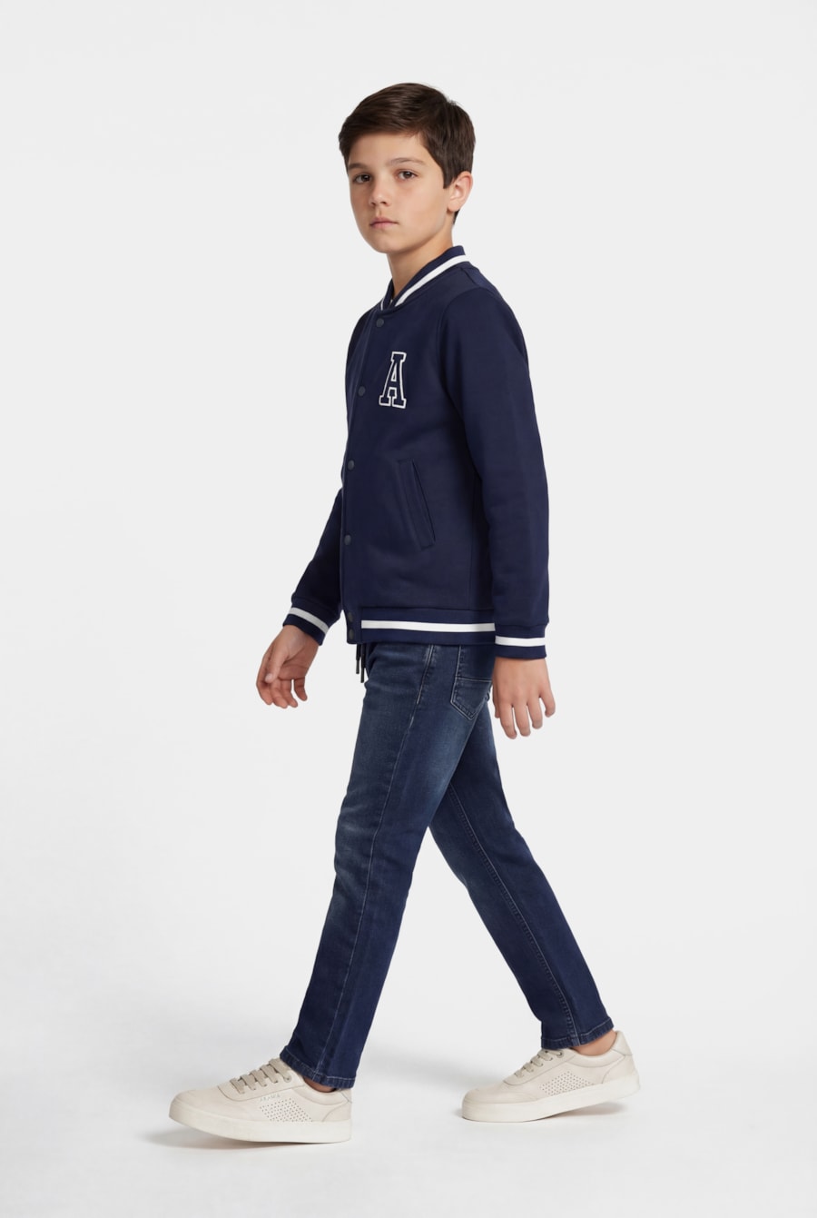 Calça Jeans Infantil Confort Azul Escuro — foto 2 de 6