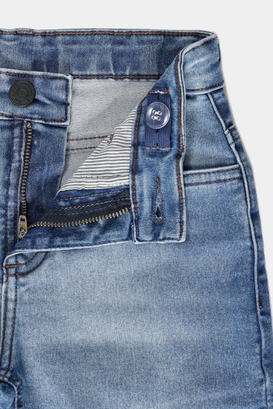 Calça Jeans Infantil Slim Azul Medio — foto 4 de 4