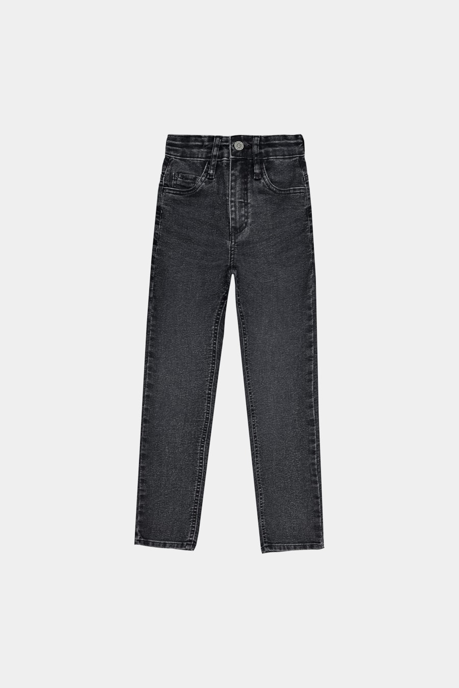 Calça Jeans Infantil Stonada Black Preto — foto 3 de 4