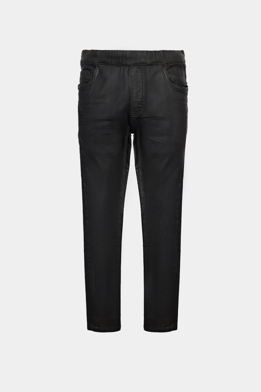 Calça Jeans Jogger Slim Moletom Azul Escuro — foto 7 de 7