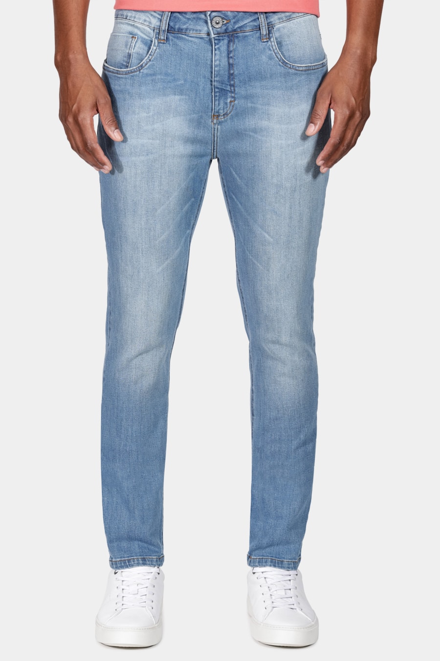 Calça Jeans Modelo Skinny Azul — foto 1 de 5