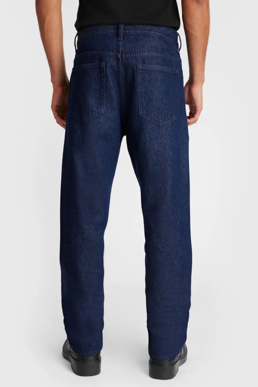 Calça Jeans Regular Ampla Raw - Cauã Reymond Azul Escuro — foto 5 de 5