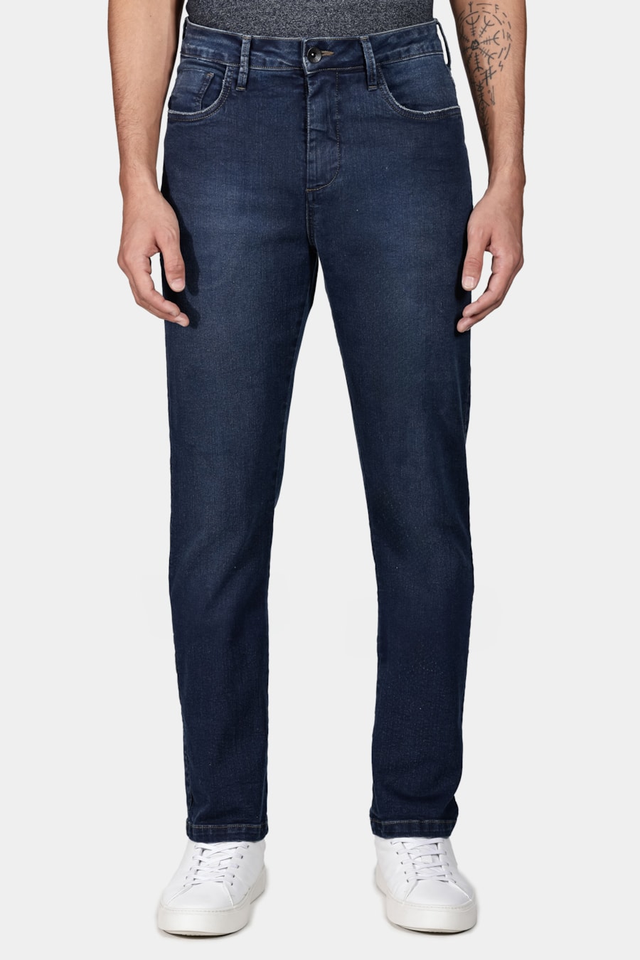 Calça Jeans Regular Azul Escuro — foto 1 de 5