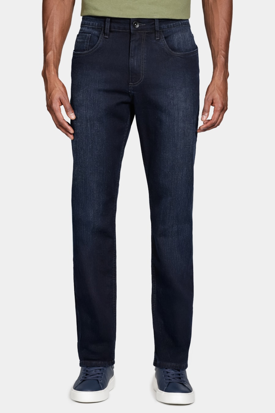 Calça Jeans Regular Azul Escuro — foto 1 de 6