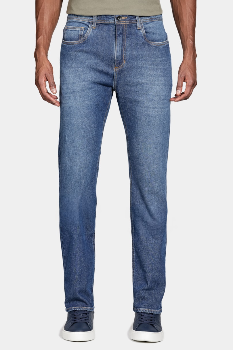 Calça Jeans Regular Azul Escuro