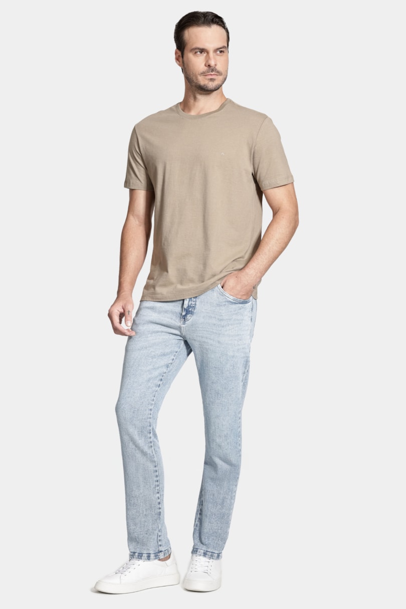 Calça Jeans Regular Azul Escuro