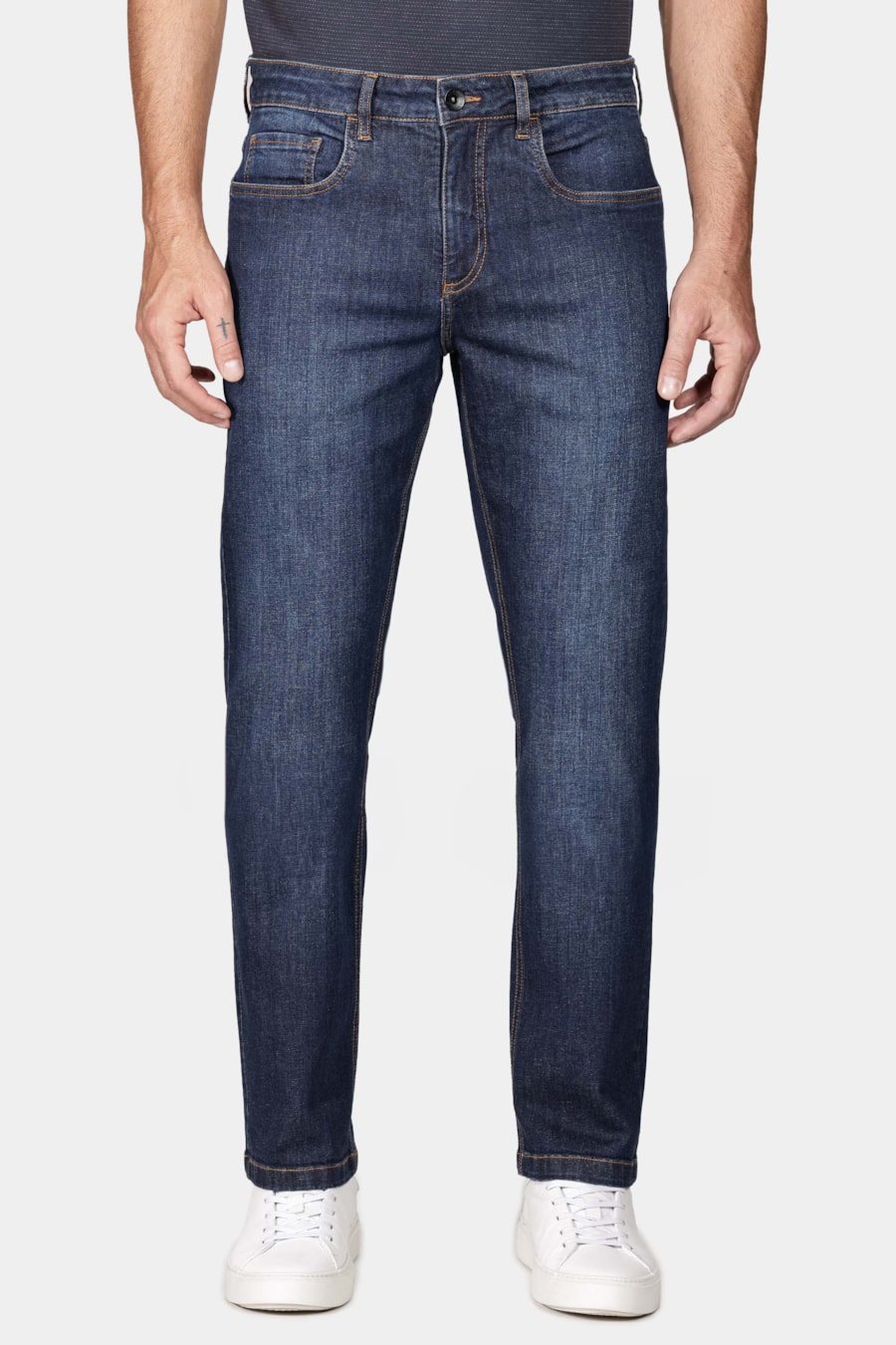 Calça Jeans Regular Azul Escuro — foto 1 de 5
