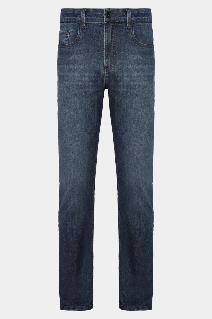 Calça Jeans Regular Azul Escuro Azul Escuro — foto 6 de 6