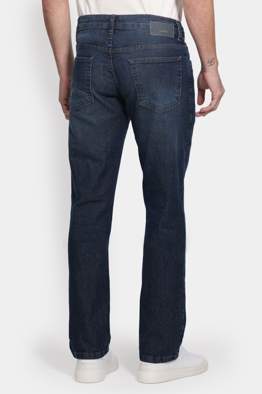 Calça Jeans Regular Azul Escuro Azul Escuro — foto 5 de 6