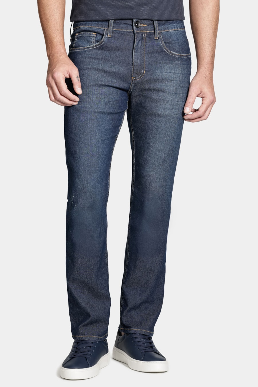 Calça Jeans Regular Azul Medio — foto 1 de 6