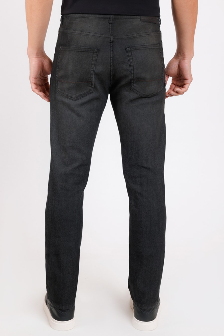 Calça Jeans Regular Black Pigmentado Preto — foto 3 de 3