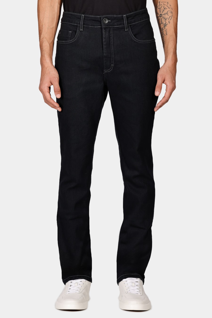 Calça Jeans Regular Black Preto — foto 1 de 5