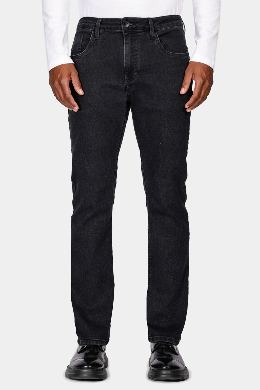 Calça Jeans Regular Black Preto — foto 1 de 6