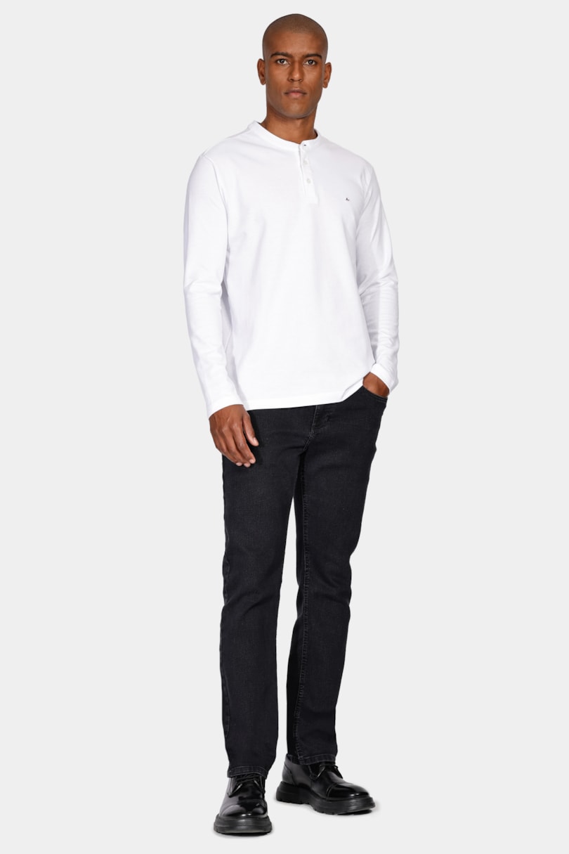 Calça Jeans Regular Black Preto