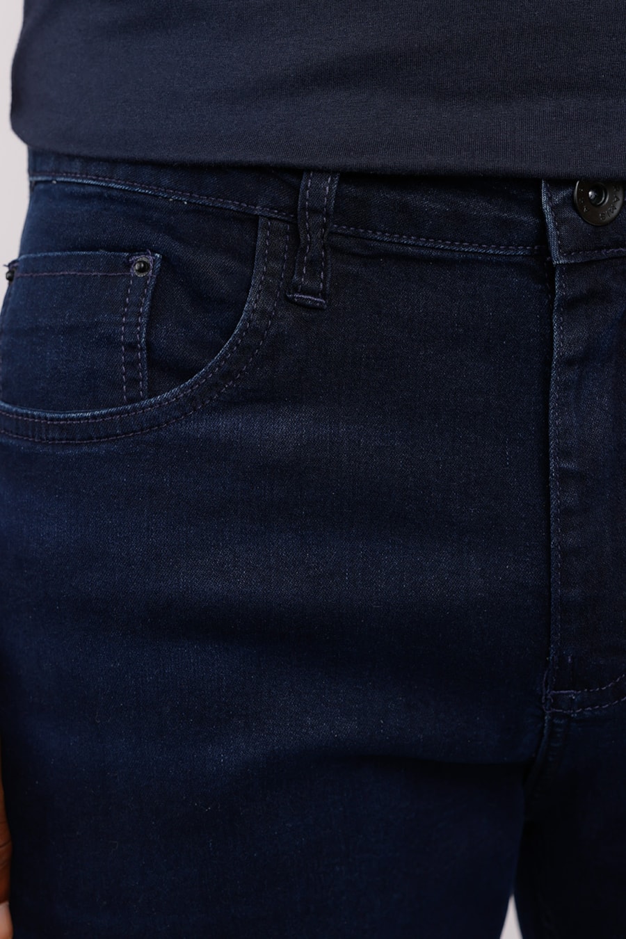 Calça Jeans Regular Blue Bl Stone Azul Escuro — foto 1 de 3
