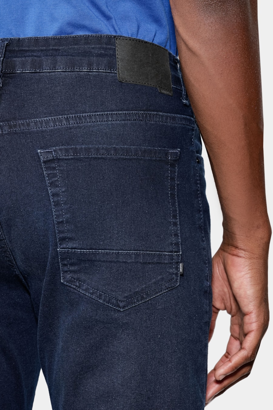 Calça Jeans Regular Blue Black Azul Escuro — foto 4 de 6