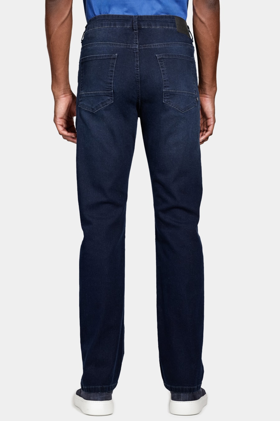 Calça Jeans Regular Blue Black Azul Escuro — foto 5 de 6