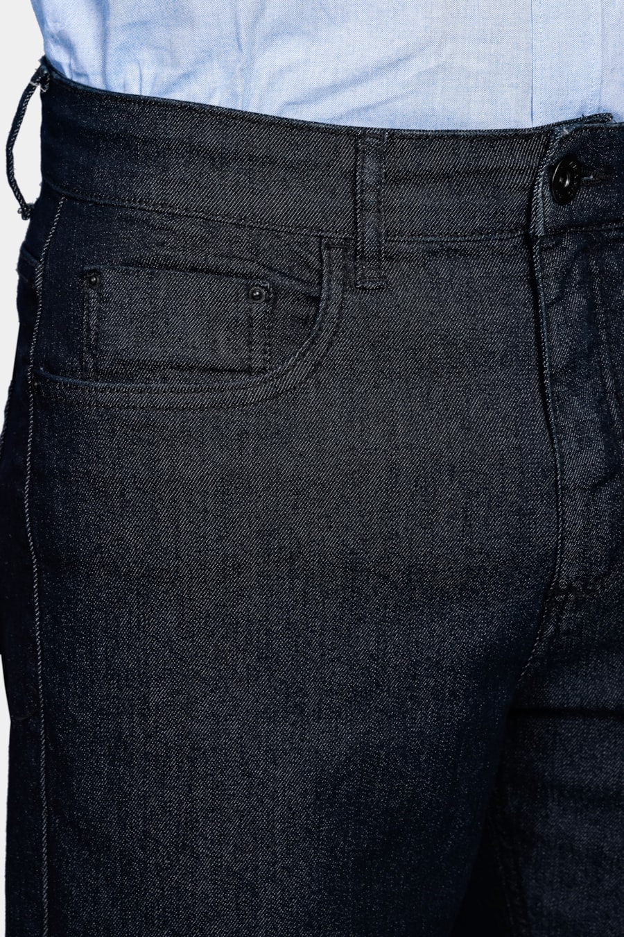 Calça Jeans Regular Blue Black Intense Azul Escuro — foto 3 de 5